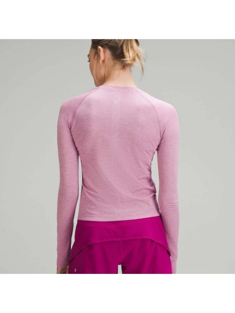Lululemon Swiftly Tech Long-Sleeve Shirt 2.0 *Race Length Pink Peony/Velvet Dust